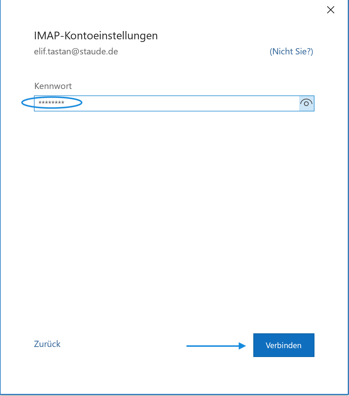 IMAP-Kontoeinstellungen
